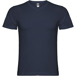 Samoyedo T-Shirt mit V-Ausschnitt für Herren, Navy Blue, M