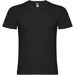 Samoyedo T-Shirt mit V-Ausschnitt für Herren, schwarz, M