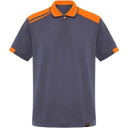 Samurai Kurzärmeliges Poloshirt mit antibakterieller Wirkung, 160 g/m2, unisex, blei, L