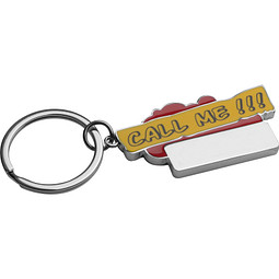 Schlüsselanhänger Call me!!!, rot