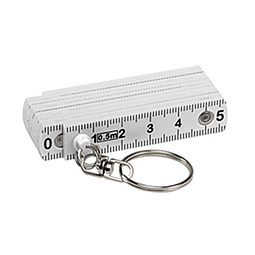 Schlüsselanhänger Maßstab, weiß