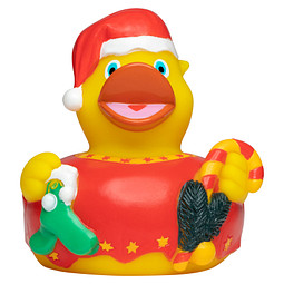 Schnabels® Bade-Ente Christmas, bunt