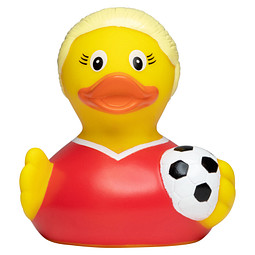 Schnabels® Bade-Ente Fußballerin, bunt