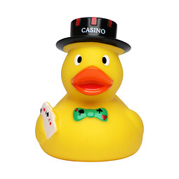 Schnabels® Bade-Ente Poker Ente, bunt