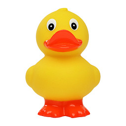 Schnabels® Bade-Ente, stehend, gelb/orange