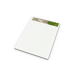 Geiger-Notes Schreibblock A5, green + blue, Recycling, 50 Blatt, inkl. Digitaldruck