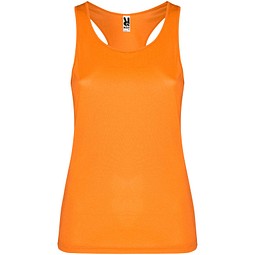 Schura Sport Top für Damen, Fluor Orange, 2XL