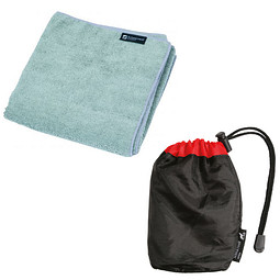 Schwarzwolf outdoor® LOBOS Outdoor-Multifunktions-Handtuch, grau