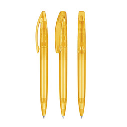 senator® Drehkugelschreiber Bridge Clear, blaue Mine, gelb 7408