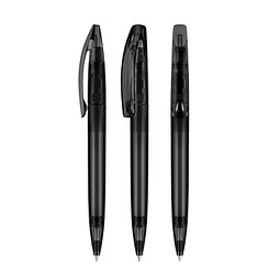 senator® Drehkugelschreiber Bridge Clear, blaue Mine, schwarz