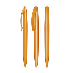 senator® Drehkugelschreiber Bridge Polished, blaue Mine, orange 151