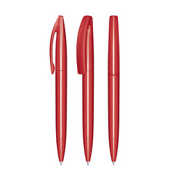 senator® Drehkugelschreiber Bridge Polished, blaue Mine, rot 186