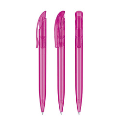 senator® Druckkugelschreiber Challenger Clear, blaue Mine, pink rhodamine red