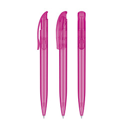 senator® Druckkugelschreiber Challenger Frosted, blaue Mine, pink rhodamine red