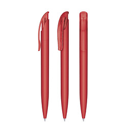 senator® Druckkugelschreiber Challenger Soft Touch, blaue Mine, rot 186