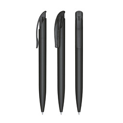 senator® Druckkugelschreiber Challenger Soft Touch, blaue Mine, schwarz