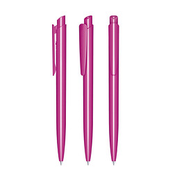 senator® Druckkugelschreiber Dart Polished, blaue Mine, pink rhodamine red
