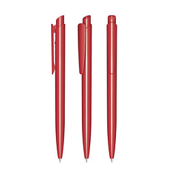 senator® Druckkugelschreiber Dart Polished, blaue Mine, rot 186