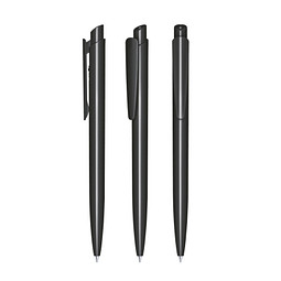 senator® Druckkugelschreiber Dart Polished, blaue Mine, schwarz
