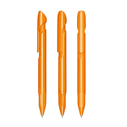 senator® Druckkugelschreiber Evoxx Polished Recycled, blaue Mine, orange