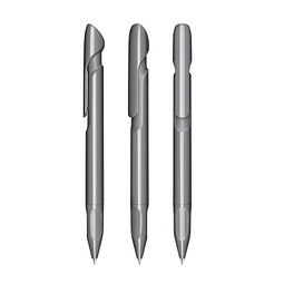 senator® Druckkugelschreiber Evoxx Polished Recycled, blaue Mine, dunkelgrau