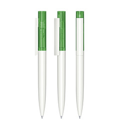 senator® Drehkugelschreiber Headliner Clear, blaue Mine, weiß,grün 347