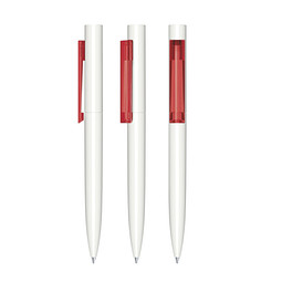senator® Drehkugelschreiber Headliner Polished, blaue Mine, weiß,rot 186