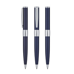 senator® Drehkugelschreiber Image Chrome, blaue Mine, dunkelblau