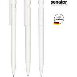 senator® Liberty Matt Recyceld Druckkugelschreiber, weiß