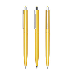 senator® Druckkugelschreiber Point Polished, blaue Mine, gelb 7408