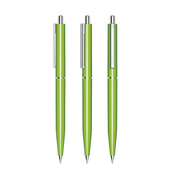 senator® Druckkugelschreiber Point Polished, blaue Mine, grün 376