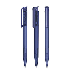 senator® Druckkugelschreiber Super Hit Clear, blaue Mine, blau 2757