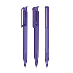 senator® Druckkugelschreiber Super Hit Frosted, blaue Mine, violett 267