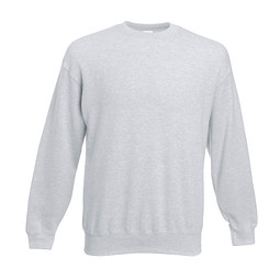 FRUIT OF THE LOOM® Unisex Sweatshirt Set-In, grau/meliert, L