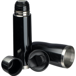 Set aus Isolierflasche und Thermobecher Split,schwarz