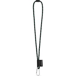 SET Lanyard NAUTIC Long mit Karabiner und Sicherheitsverschluss, Schwarz/Grün