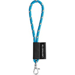 SET Lanyard NAUTIC Short Set mit Karabiner, Hellblau