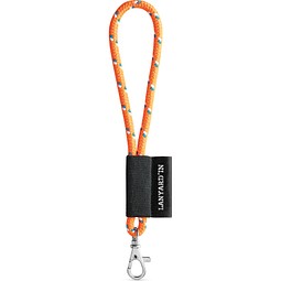 SET Lanyard NAUTIC Short Set mit Karabiner, Orange