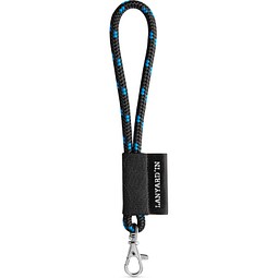 SET Lanyard NAUTIC Short Set mit Karabiner, Schwarz/Königsblau