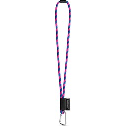 SET Lanyard TUBE Long mit Karabiner und Sicherheitsverschluss, Rosa/Königsblau