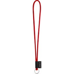 SET Lanyard TUBE Long (Ø 7 mm) mit Ring Ø 32 mm, 302 - Rot