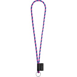 SET Lanyard TUBE Long (Ø 7 mm) mit Ring Ø 32 mm, Rosa Hexachrome/Königsblau