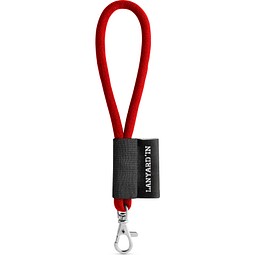 SET Lanyard TUBE Short mit Karabiner, Rot