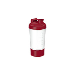 Bar-Ausstattung Shaker Protein Pro 1 – weiß – mit Logodruck 0,4l als praktischer Mixbecher für Fitnessstudios & gesundheitsbewusste Firmen