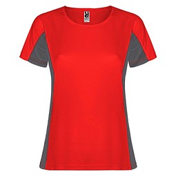 Shanghai Sport T-Shirt für Damen, rot / Dark Lead, 2XL
