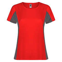 Shanghai Sport T-Shirt für Damen, rot / Dark Lead, M
