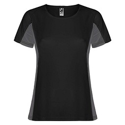 Shanghai Sport T-Shirt für Damen, schwarz / Dark Lead, L