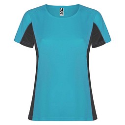 Shanghai Sport T-Shirt für Damen, türkis / Dark Lead, XL