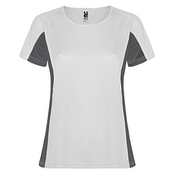 Shanghai Sport T-Shirt für Damen, weiß / Dark Lead, 2XL