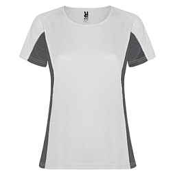 Shanghai Sport T-Shirt für Damen, weiß / Dark Lead, M